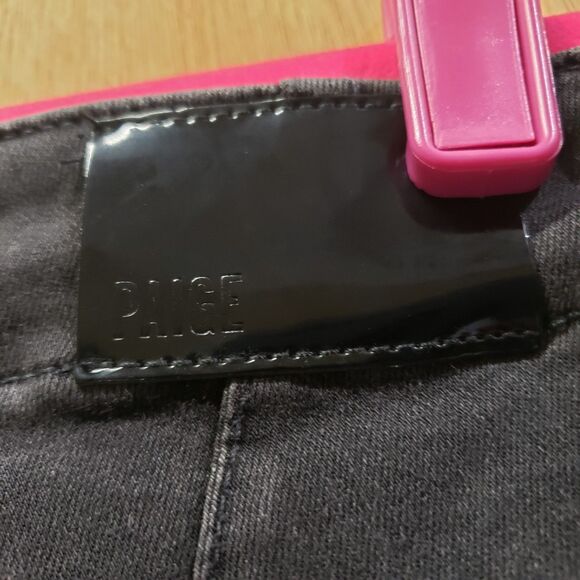 NWTPAIGE Mayslie joggers faded black w a black velvet side stripe Sz 26 - Picture 3 of 7